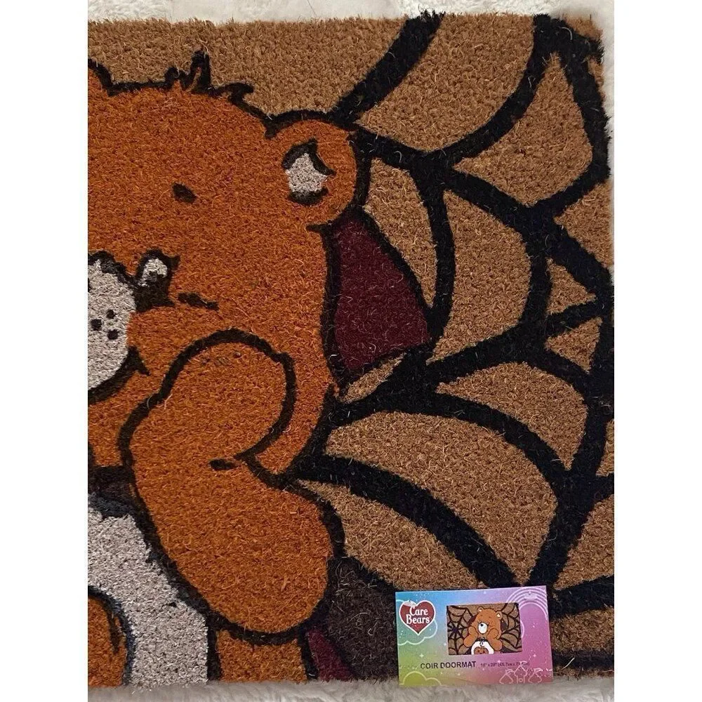 Care Bears Halloween Spider Web Vampire Pumpkin Outdoor Coir Door Mat 18 X‎ 28”